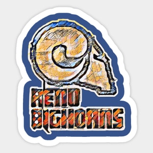 Reno Bighorns Basketball Sticker